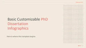 Infographie de thèse de doctorat personnalisable de base