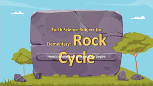 موضوع علوم الأرض للمرحلة الابتدائية: دورة الصخور
