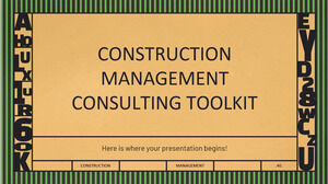 Kit de ferramentas de consultoria de gerenciamento de construção