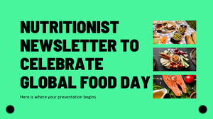 Boletín de nutricionistas para celebrar el Día Mundial de la Alimentación