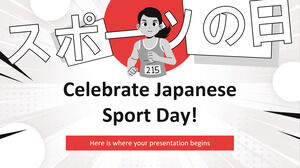 일본 스포츠의 날을 축하하세요!