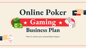 Çevrimiçi Poker Oyun İş Planı