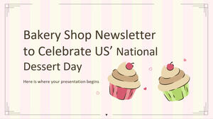 نشرة متجر المخبوزات للاحتفال باليوم الوطني للحلويات في الولايات المتحدة