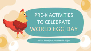Atividades Pré-K para Comemorar o Dia Mundial do Ovo