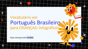 Vocabulário de português do Brasil para infográficos pré-escolares