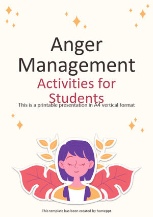 학생들을 위한 분노 관리 활동