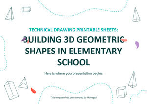 可打印的技术图纸：在小学构建 3D 几何形状
