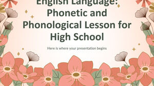 Английский язык: фонетический и фонологический урок для средней школы