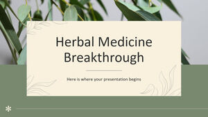 Avance de la medicina herbaria