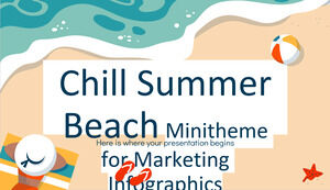 Chill Summer Beach Minitheme للتسويق Infographics