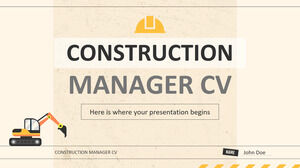 Construction Manager CV