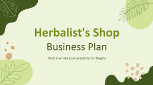 Herbalist's Shop Business Plan