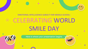 Materia di intelligenza emotiva per la scuola media: Celebrazione della Giornata mondiale del sorriso