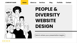 Oameni și diversitate Design site web