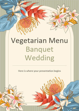 Pernikahan Perjamuan Menu Vegetarian