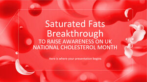 اختراق الدهون المشبعة لزيادة الوعي بشهر الكوليسترول الوطني في المملكة المتحدة