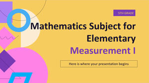 초등 5학년 수학 과목: 측정 I