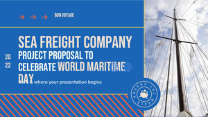 Projektvorschlag eines Seefrachtunternehmens zur Feier des Weltmeertages