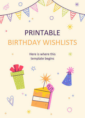 Wishlists วันเกิดที่พิมพ์ได้