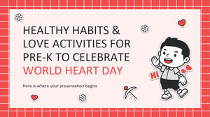 세계 심장의 날을 기념하기 위한 Pre-K의 건강한 습관 및 사랑 활동