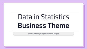 Data in Statistics Business Theme