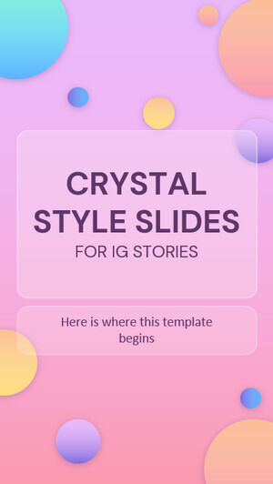 Слайды Crystal Style для IG Stories