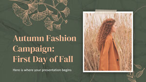 Kampanye Mode Musim Gugur: Hari Pertama Musim Gugur