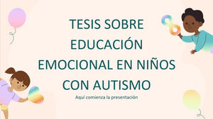 Educación Emocional en Niños con Autismo Tesis
