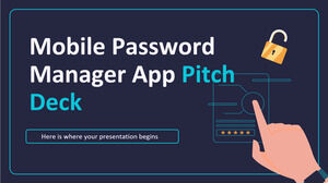 Mobile Password Manager App Pitch Deck