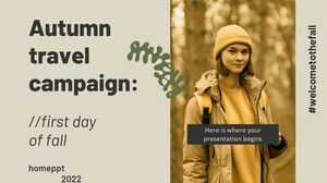 가을 여행 캠페인: 가을의 첫날