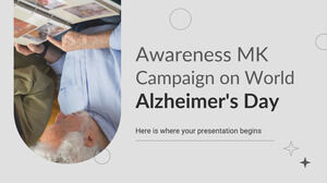 Campagne de sensibilisation MK à l'occasion de la Journée mondiale de la maladie d'Alzheimer
