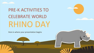 Zajęcia przedszkolne z okazji Światowego Dnia Nosorożca