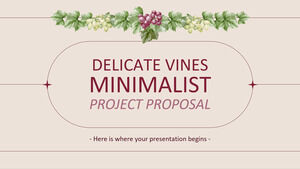 Minimalistyczna propozycja projektu delikatnych winorośli