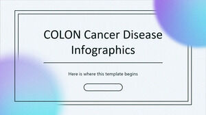 Infográficos da doença do câncer de cólon