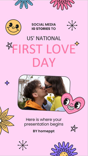 Истории IG в социальных сетях, чтобы отпраздновать Национальный день первой любви в США