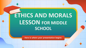 درس الأخلاق والأخلاق للمدرسة المتوسطة