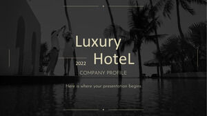 Luksusowy profil firmy hotelowej