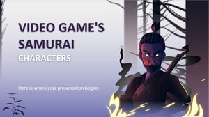 Les personnages samouraïs du jeu vidéo