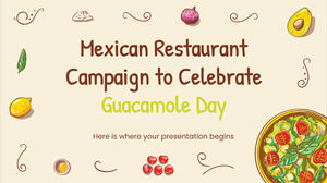 แคมเปญร้านอาหารเม็กซิกันเพื่อเฉลิมฉลองวัน Guacamole