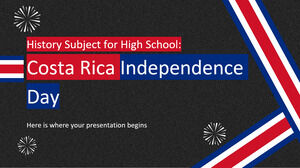 Materia di Storia per il Liceo: Giorno dell'Indipendenza del Costa Rica