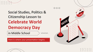 Урок общественных наук, политики и гражданственности в честь Всемирного дня демократии в средней школе