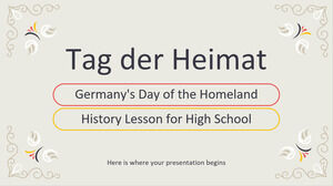 Tag der Heimat: درس تاريخ ألمانيا في يوم الوطن للمدرسة الثانوية