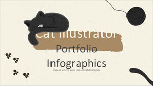 Infografica del portfolio di Cat Illustrator