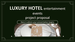 高級ホテル エンターテイメント イベント プロジェクトの提案