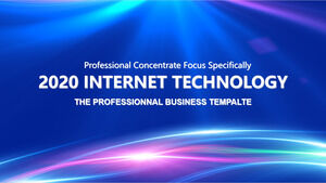 เทมเพลต Blue Internet Forum PowerPoint