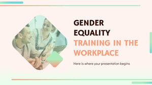 工作場所的性別平等培訓