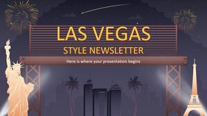 Newsletter in stile Las Vegas