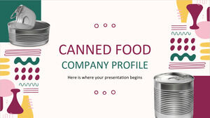 Profilo aziendale di alimenti in scatola