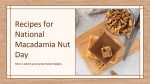 Ricette per il National Macadamia Nut Day