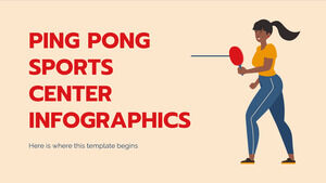 Infographie du centre sportif de ping-pong